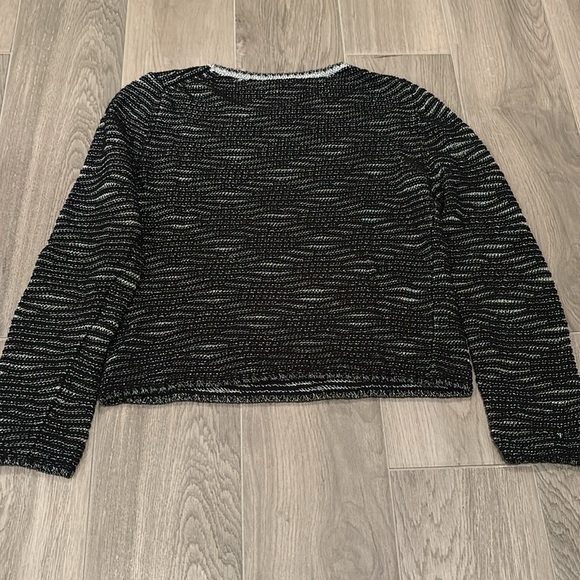 Maje Women’s Black And Silver Sweater Size 1/Small - Picture 2 of 3